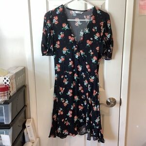 Floral Black Sundress